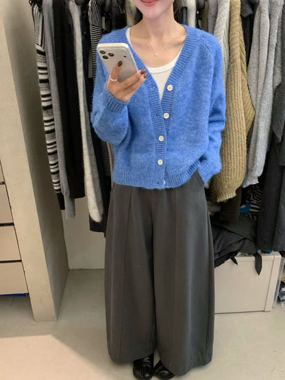 // 8%Wool慵懶感直坑紋邊CD