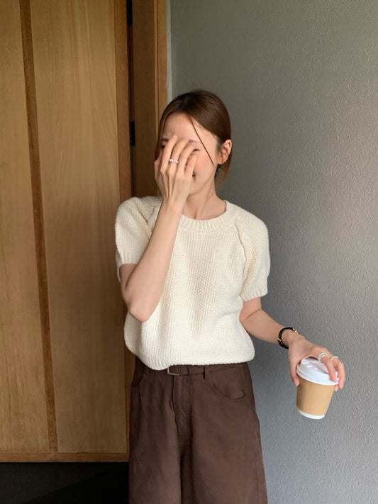 (部分現貨) // 簡約插肩圓領短袖NT