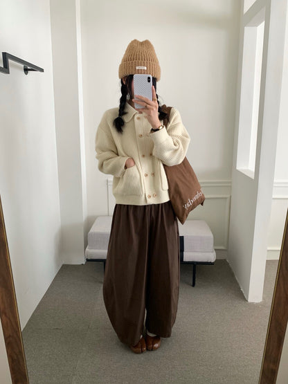 // 慵懶感雙排扣口袋翻領CD