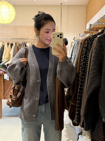 // 多巴胺色系包扣寬鬆袖CD