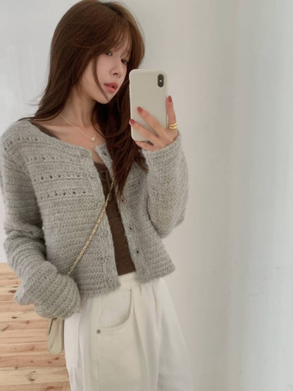 // 超美織紋短款羊毛CD