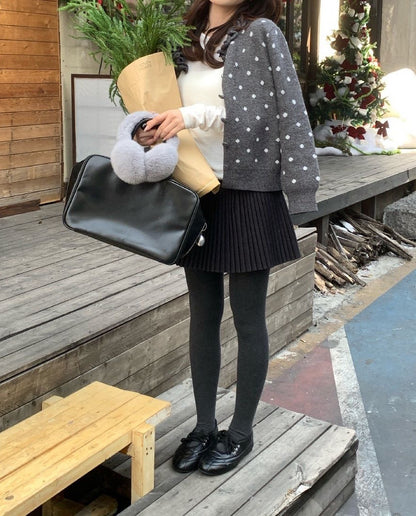 // 設計感花邊領口CD