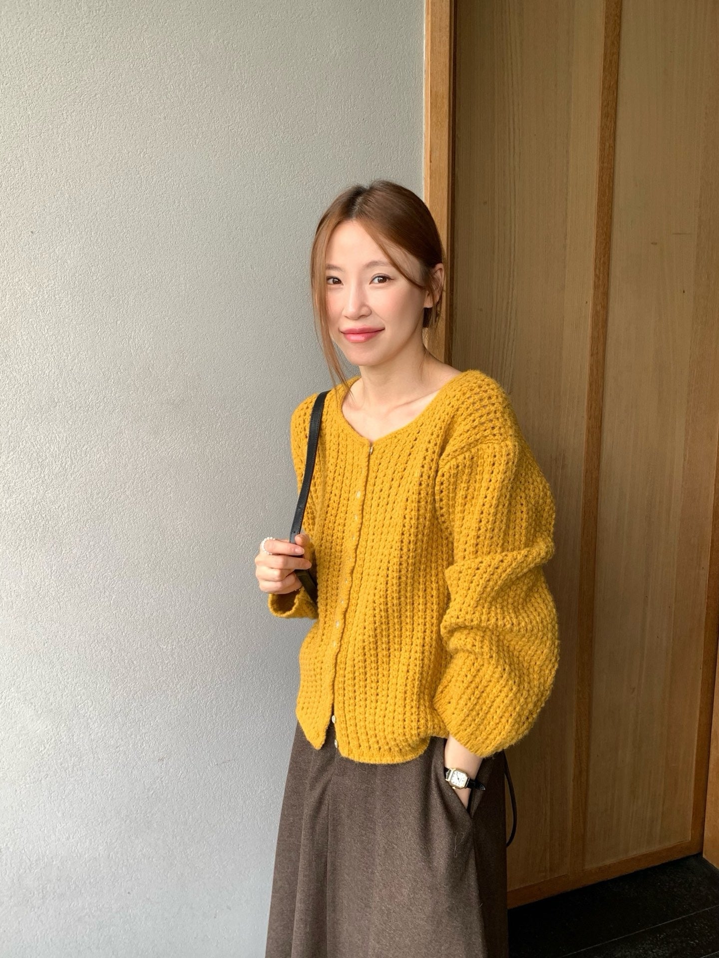 // 溫柔鏤空粗針織CD