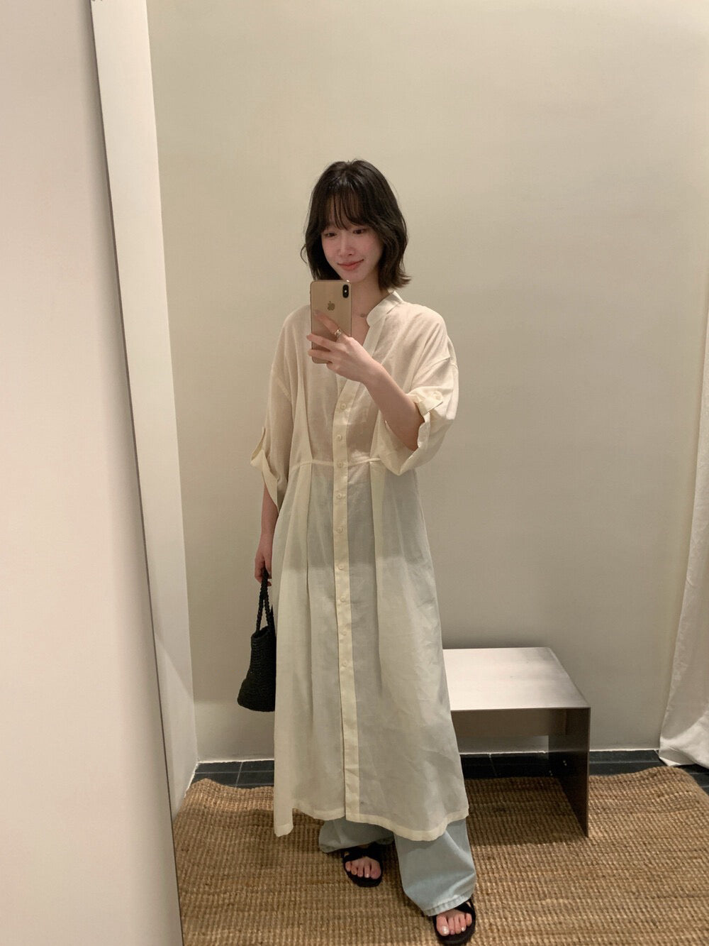 // 天絲麻疊穿造型必備恤衫OPS