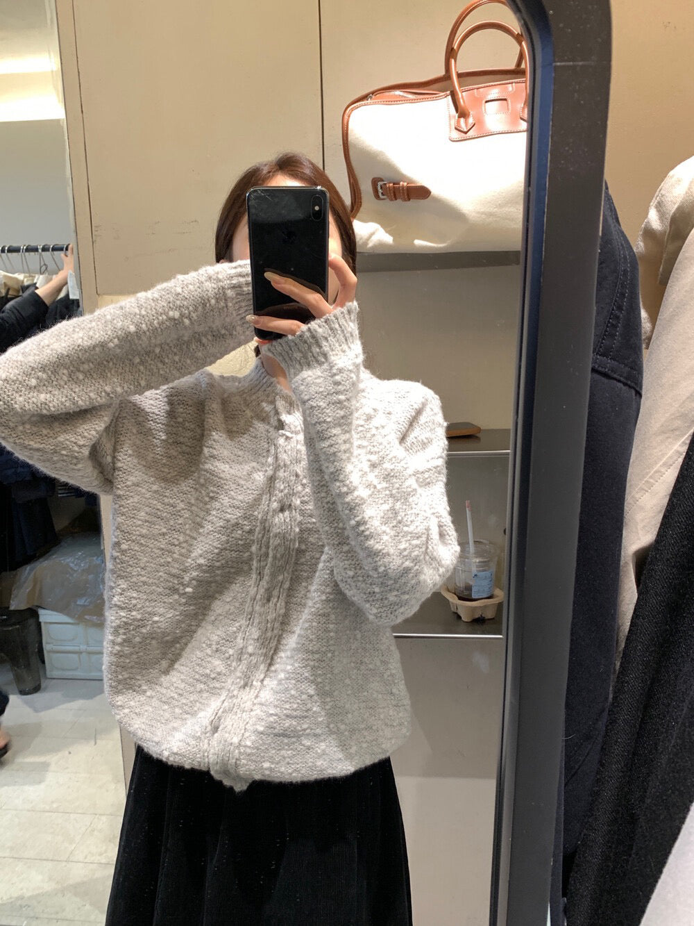 // 肌理感圓領混針感CD