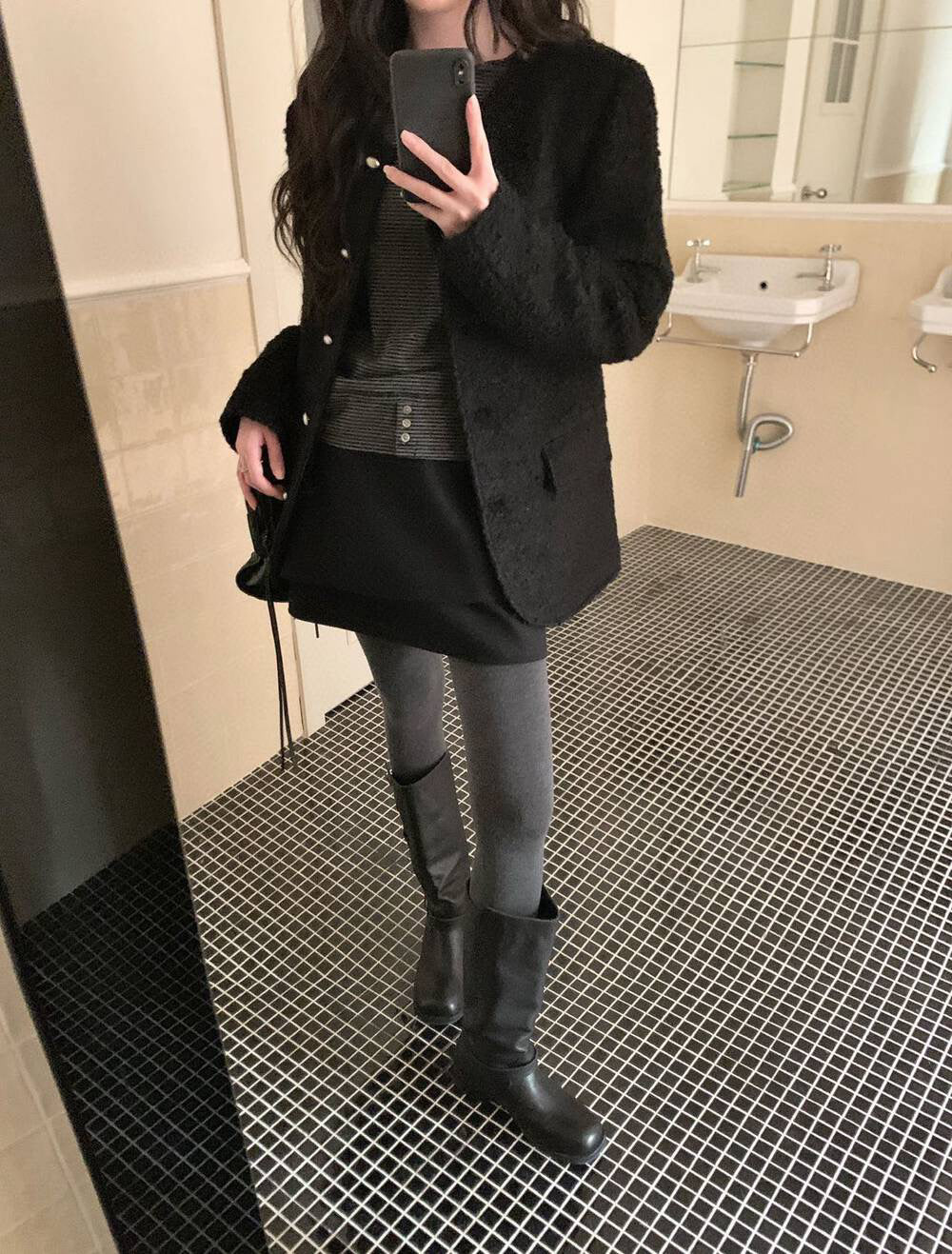 // 65%羊毛法式高級感小香風外套