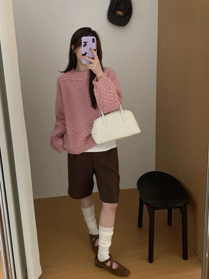 // 菠蘿針重工粗針毛衣