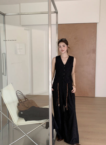 // 超美雪尼爾絨馬甲+褲+外套SET(外套可分開單買)