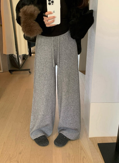 // 萬能百搭顯瘦針織休閒褲