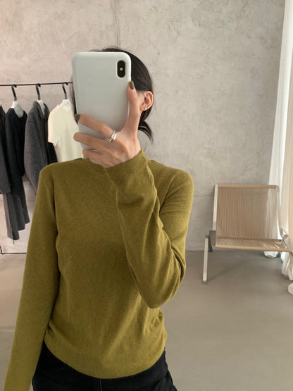 // 12色親膚秋冬百搭彈性TEE