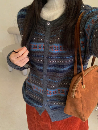 // 復古撞色民族patterns CD