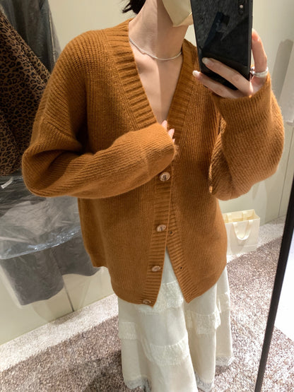 // 慵懶感中長大毛衣外套