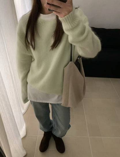 // 超美色系fine mohair+marino wool NT
