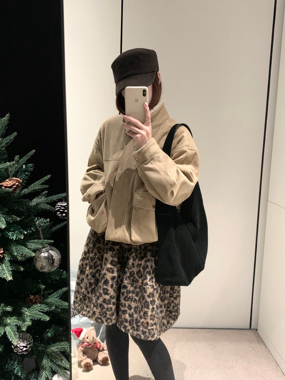 // 帥氣麂皮絨內毛毛口袋外套