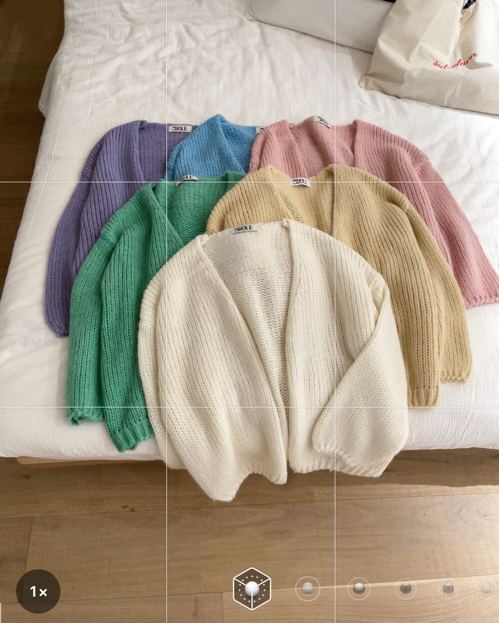 // 12%wool慵懶束袖口疏針CD