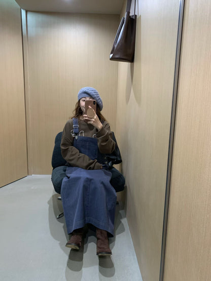 // 可拆開穿的工人裙兩件套