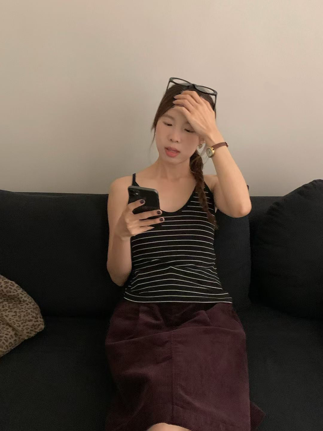 // 一體杯彈性間條小吊帶