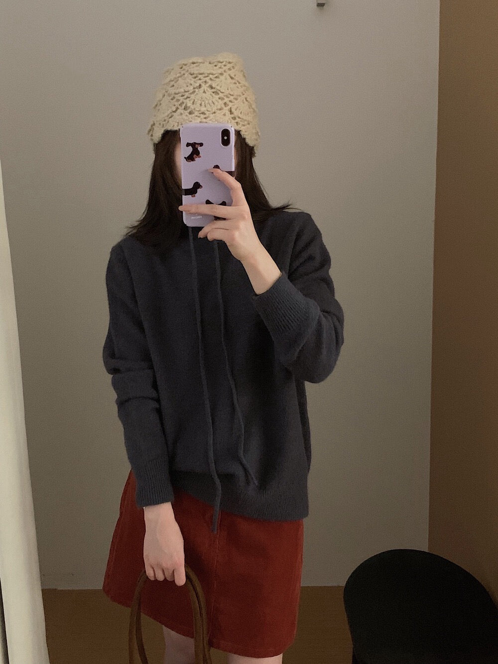 // 半高領綁帶連糯NT