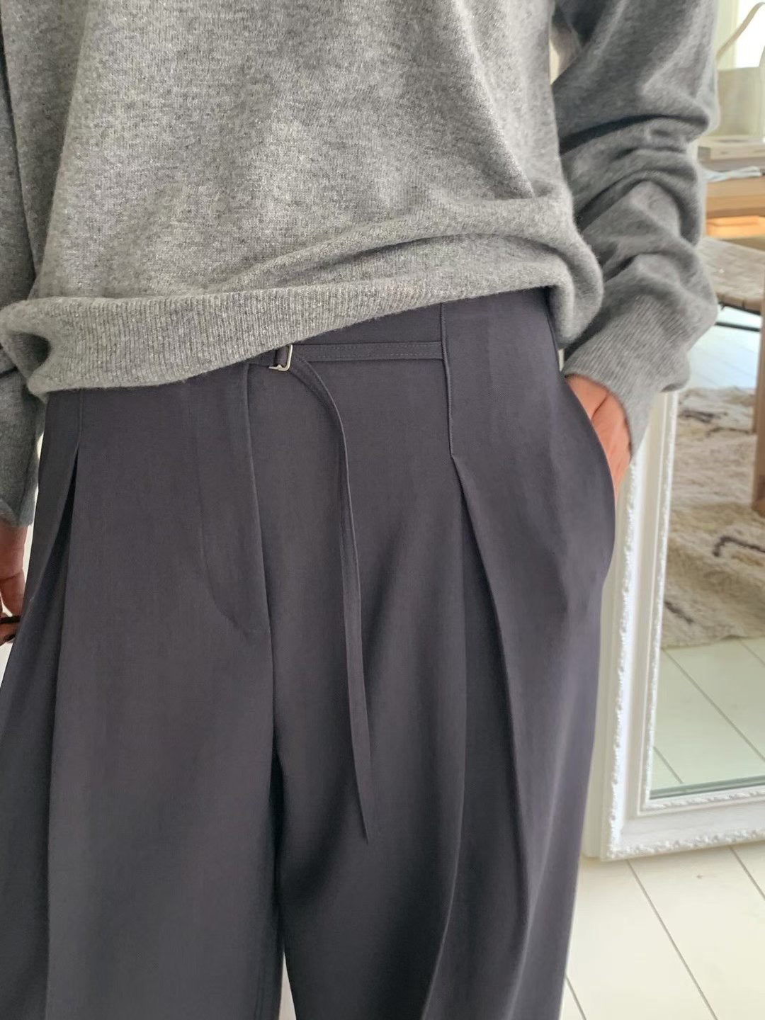 // 褲頭位超美超垂感西褲