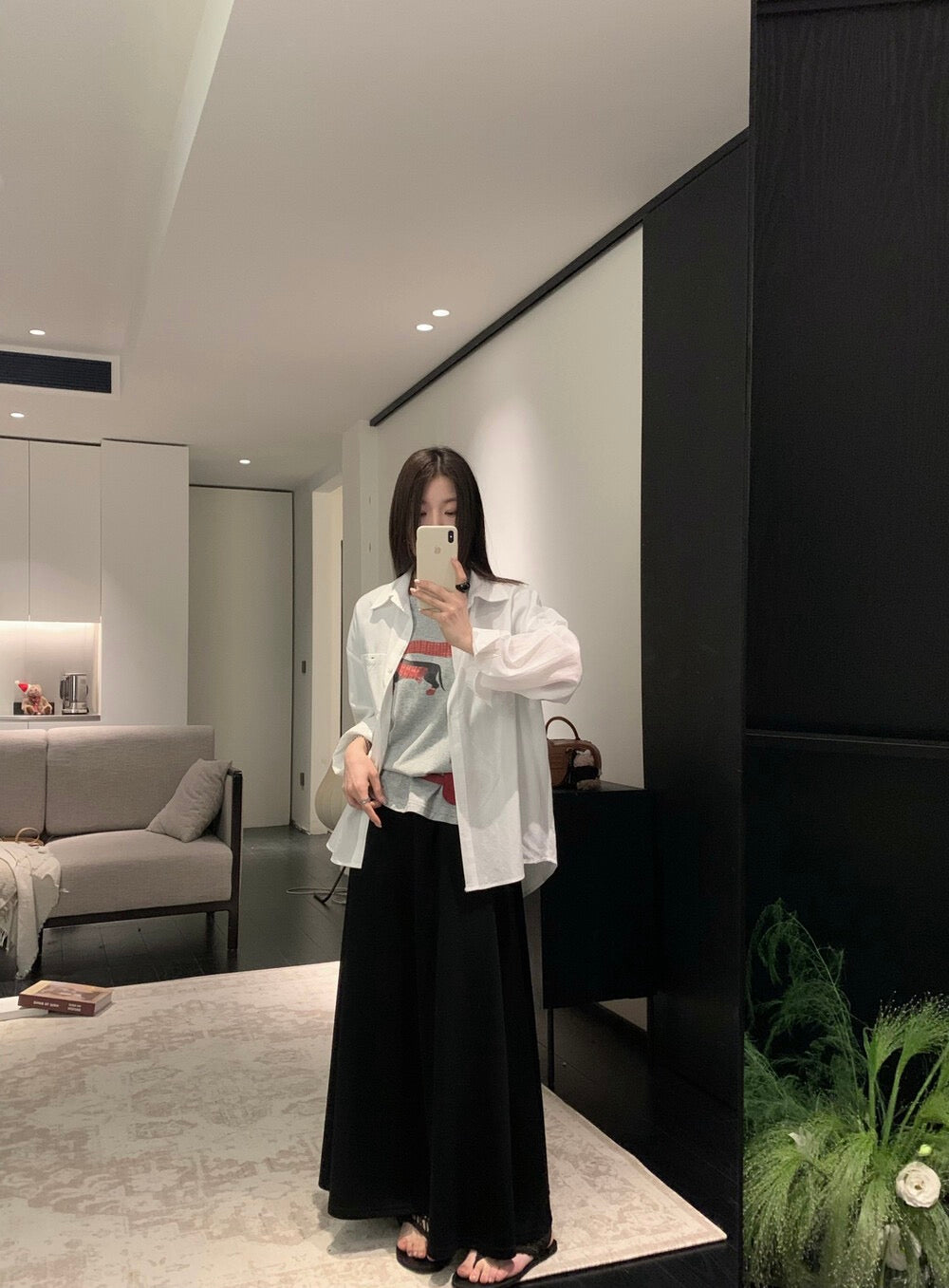 🦩 春天必入前短後長口袋恤衫