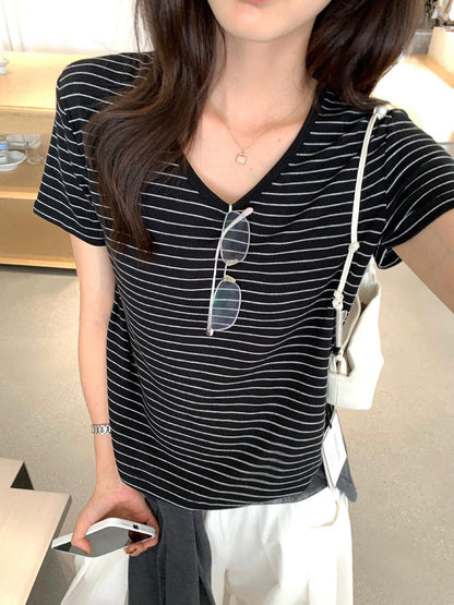 B64 / 熱賣12色U領純色TEE