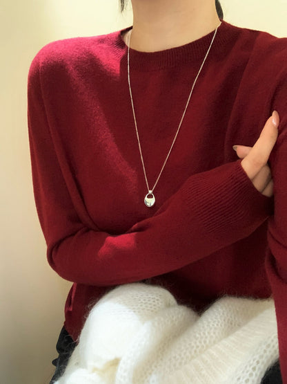 // 5%wool 20色親膚針織上衣