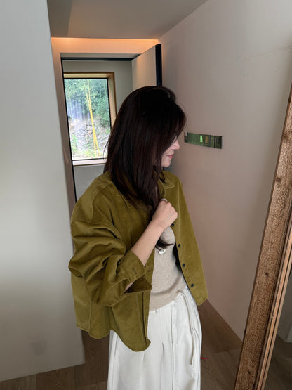 // 高級感真絲絲絨短款SH