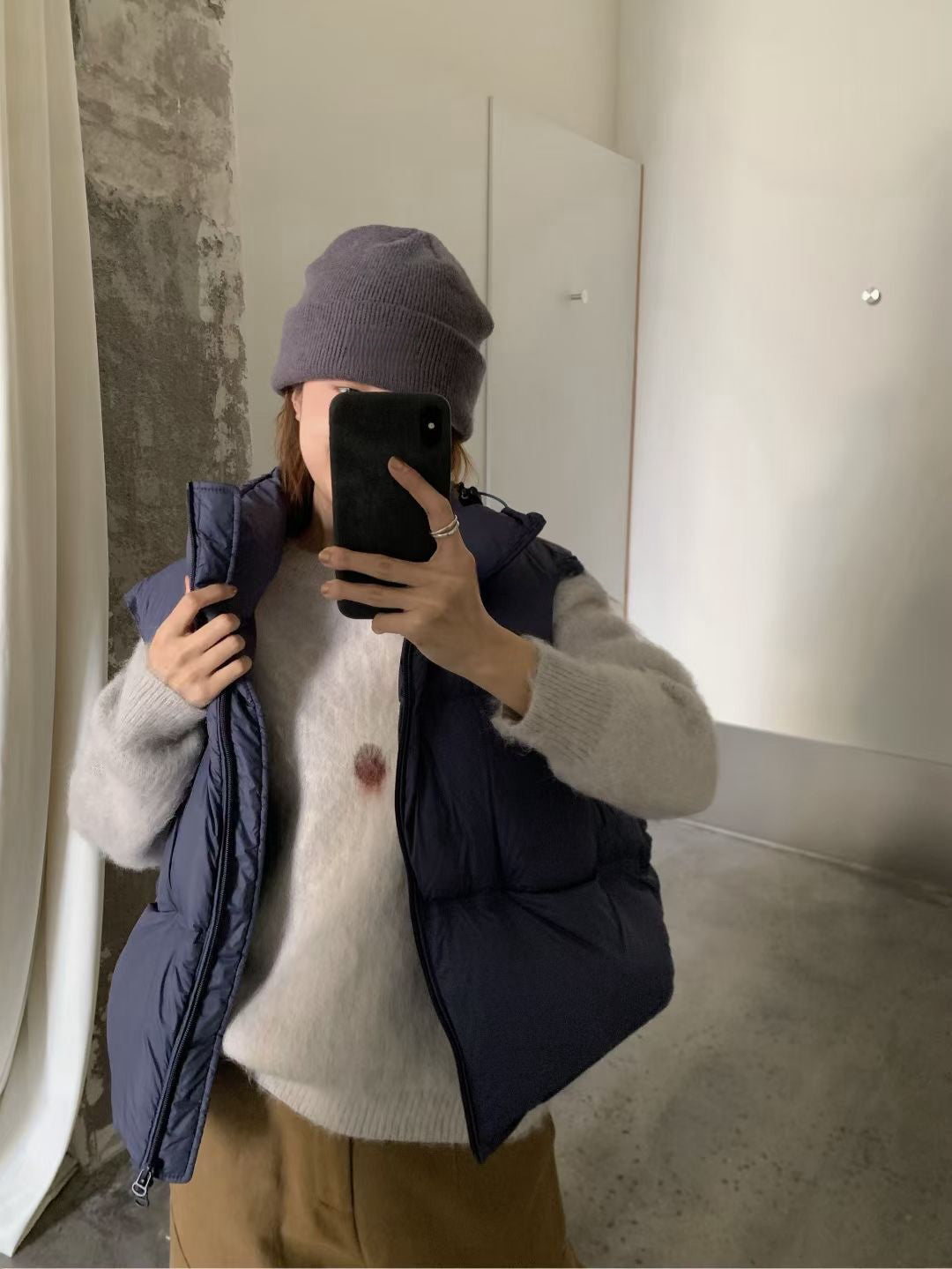 // 溫柔毛茸感雛菊拉絨毛衣