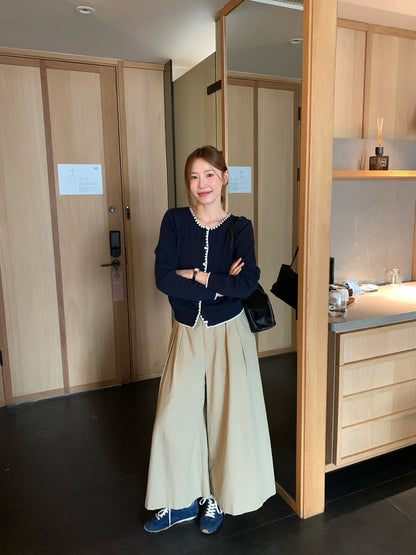 // 撞邊織紋包邊混羊毛CD