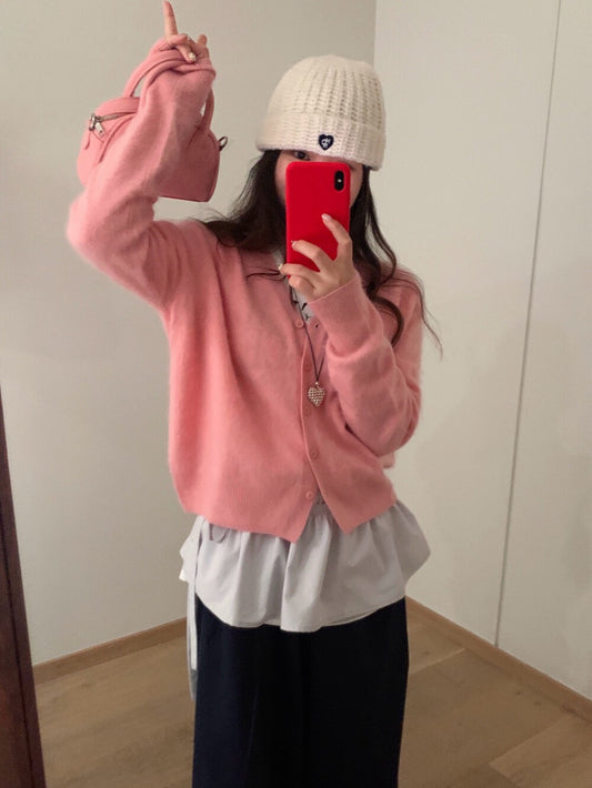 // 100%綿羊毛柔軟V領CD