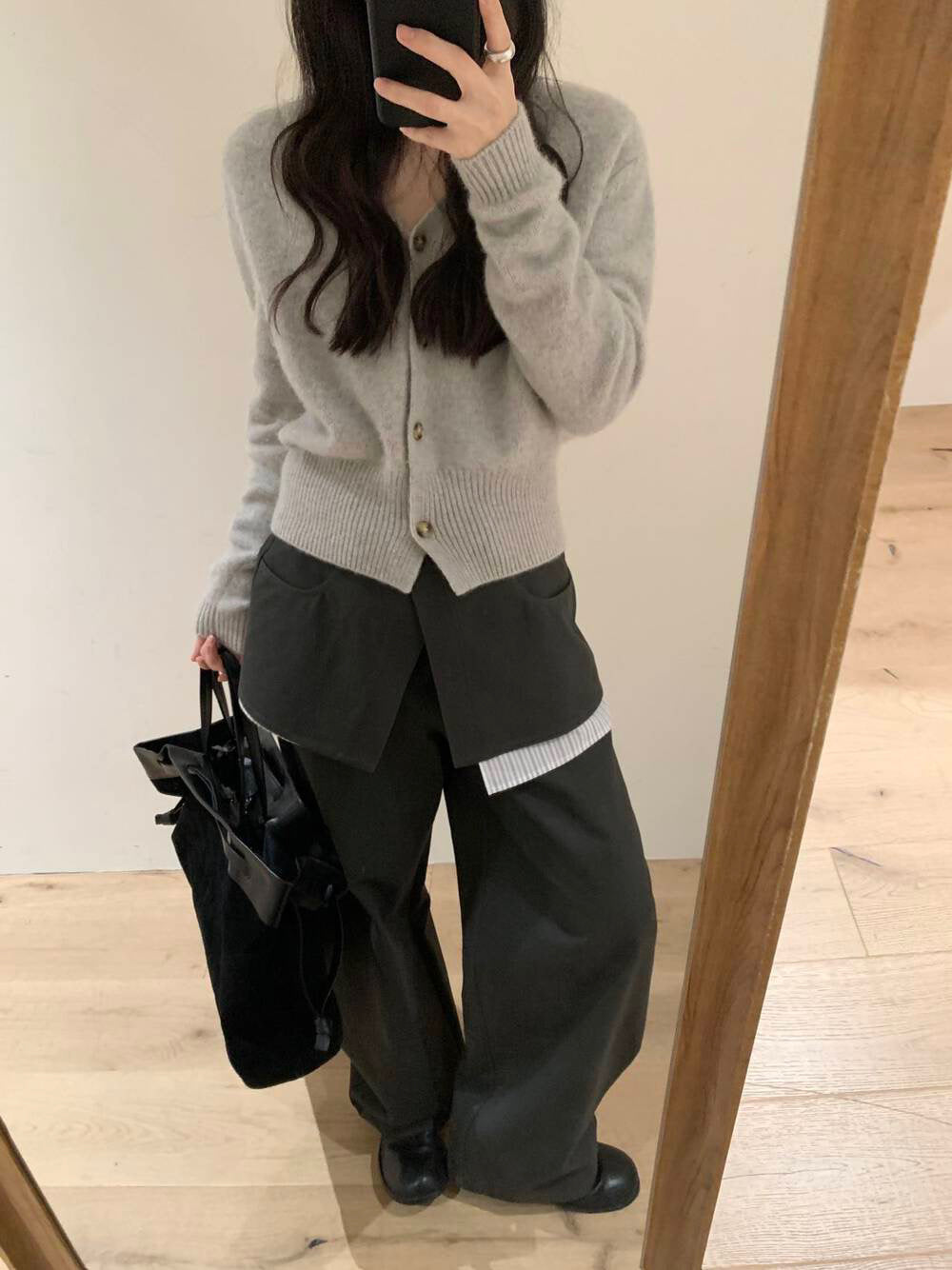 // 40%wool高品質v領開胸CD