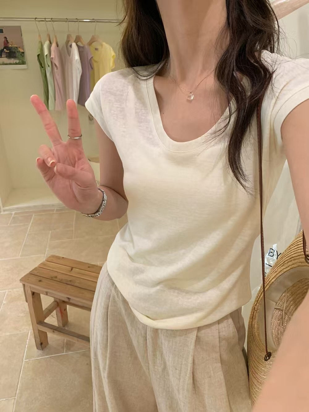 May part.4加購款🫜必包幾色的麻質靚色TEE