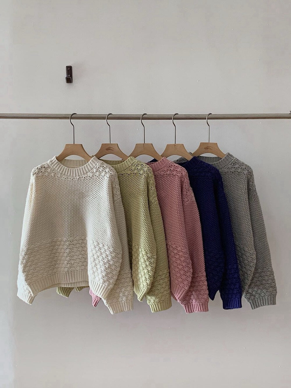 // 菠蘿針重工粗針毛衣