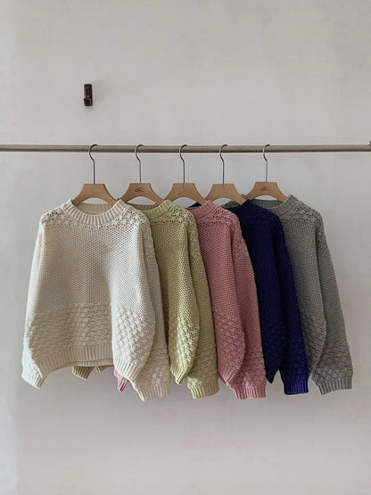 // 菠蘿針重工粗針毛衣