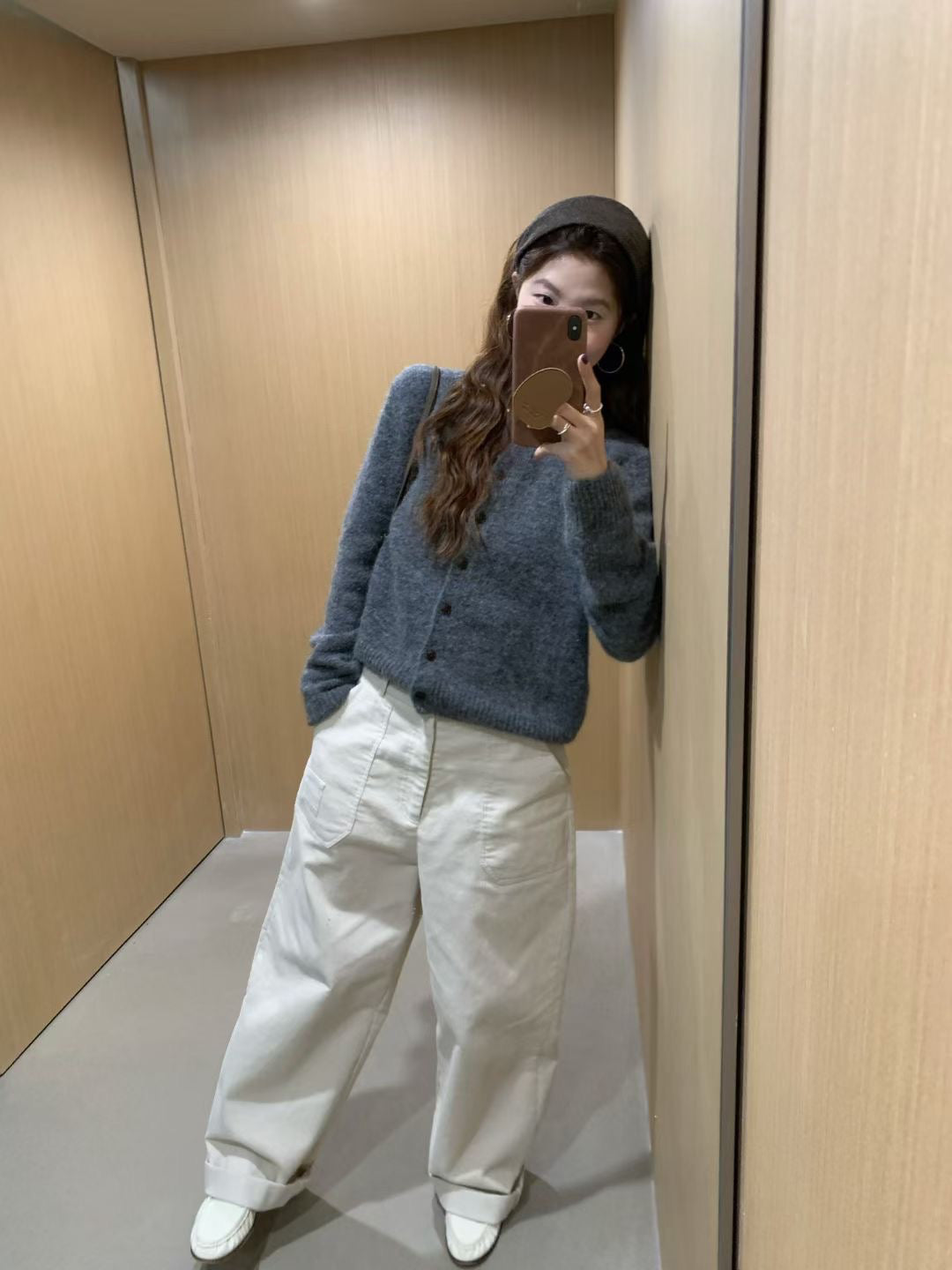 // wool+mohair螺紋領口CD