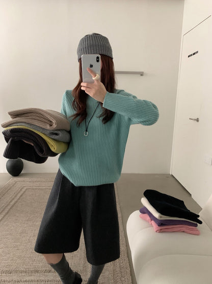 // 100%羊毛軟糯親膚半領坑紋NT