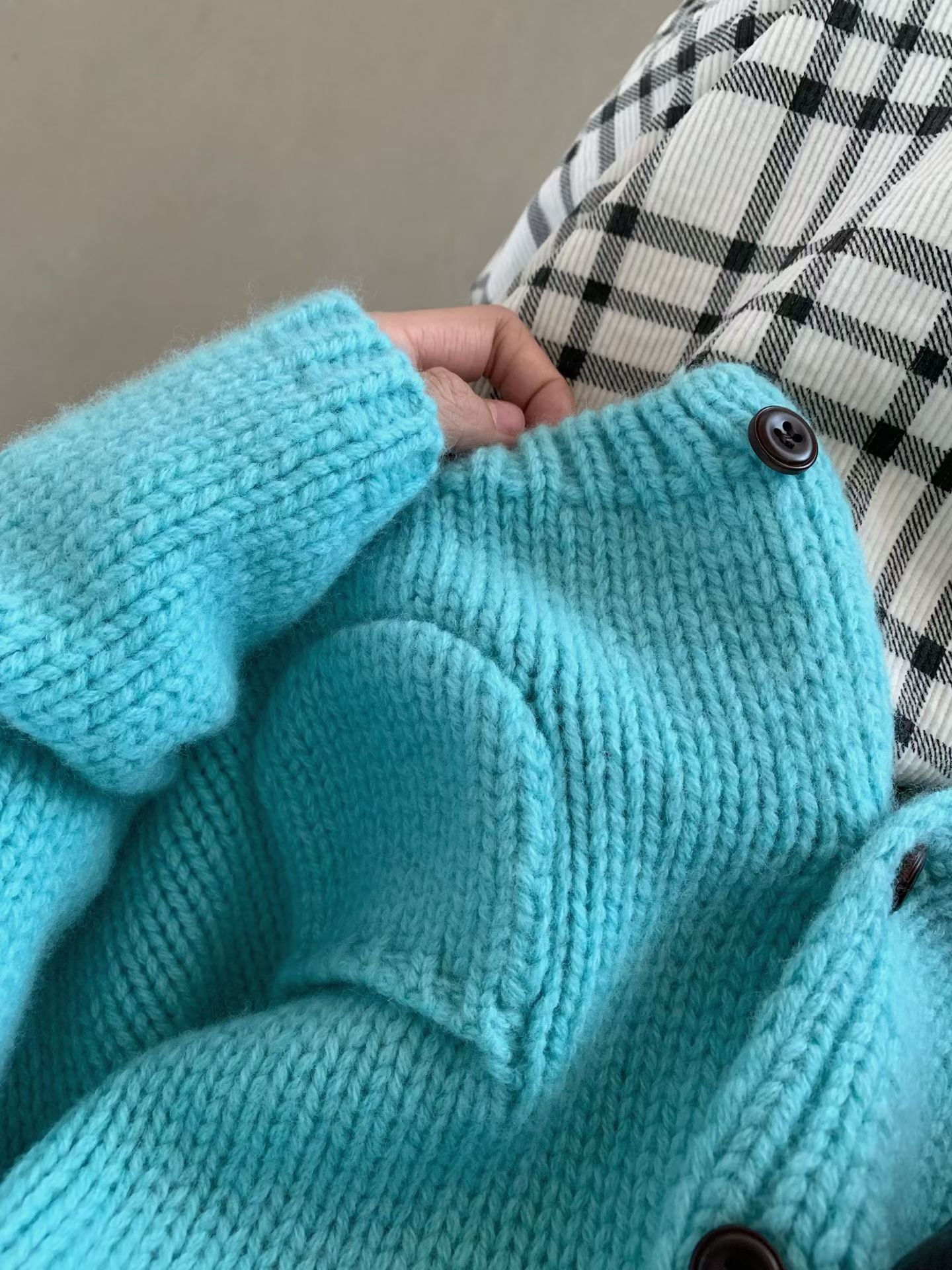 // 100%羊毛可愛弧邊小口袋CD