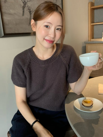 (部分現貨) // 簡約插肩圓領短袖NT