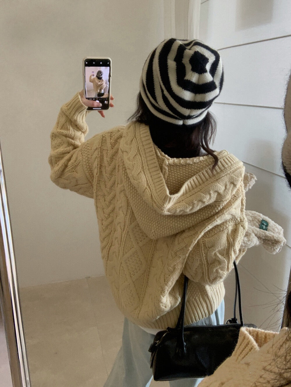 // 重工麻花上下拉鍊連帽CD