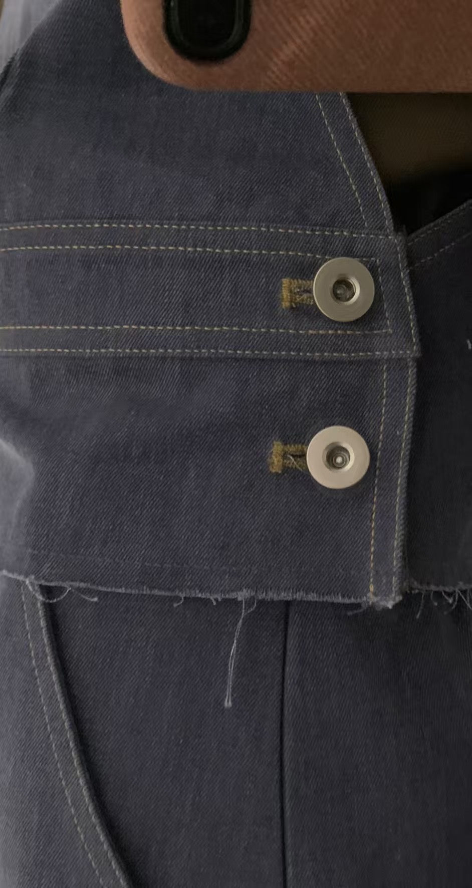 // 可拆開穿的工人裙兩件套