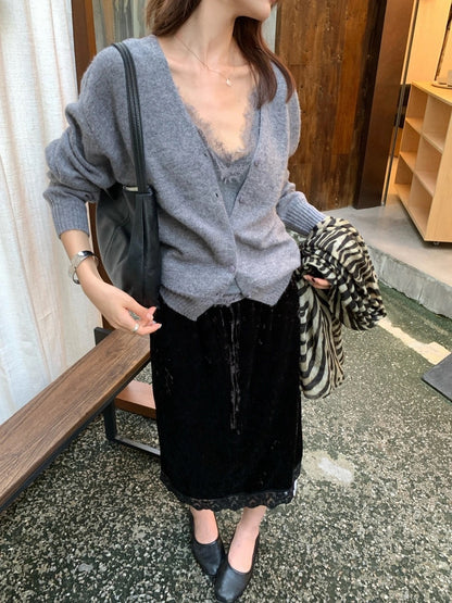 C36 / 必入顏色超美V領羊毛外套(100%羊毛)