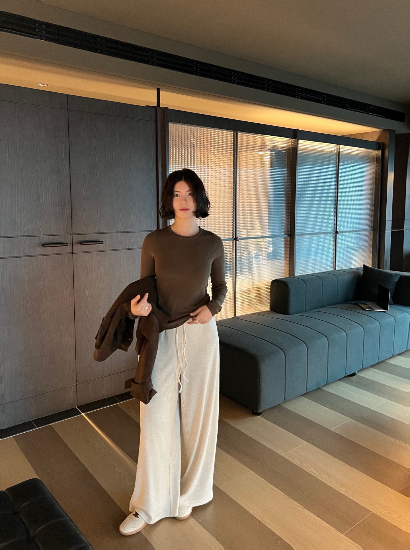 // 桑蠶絲+絲光羊毛親膚顯瘦薄針織￼