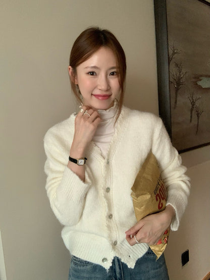 // 10%wool軟糯絨感鈎花邊CD