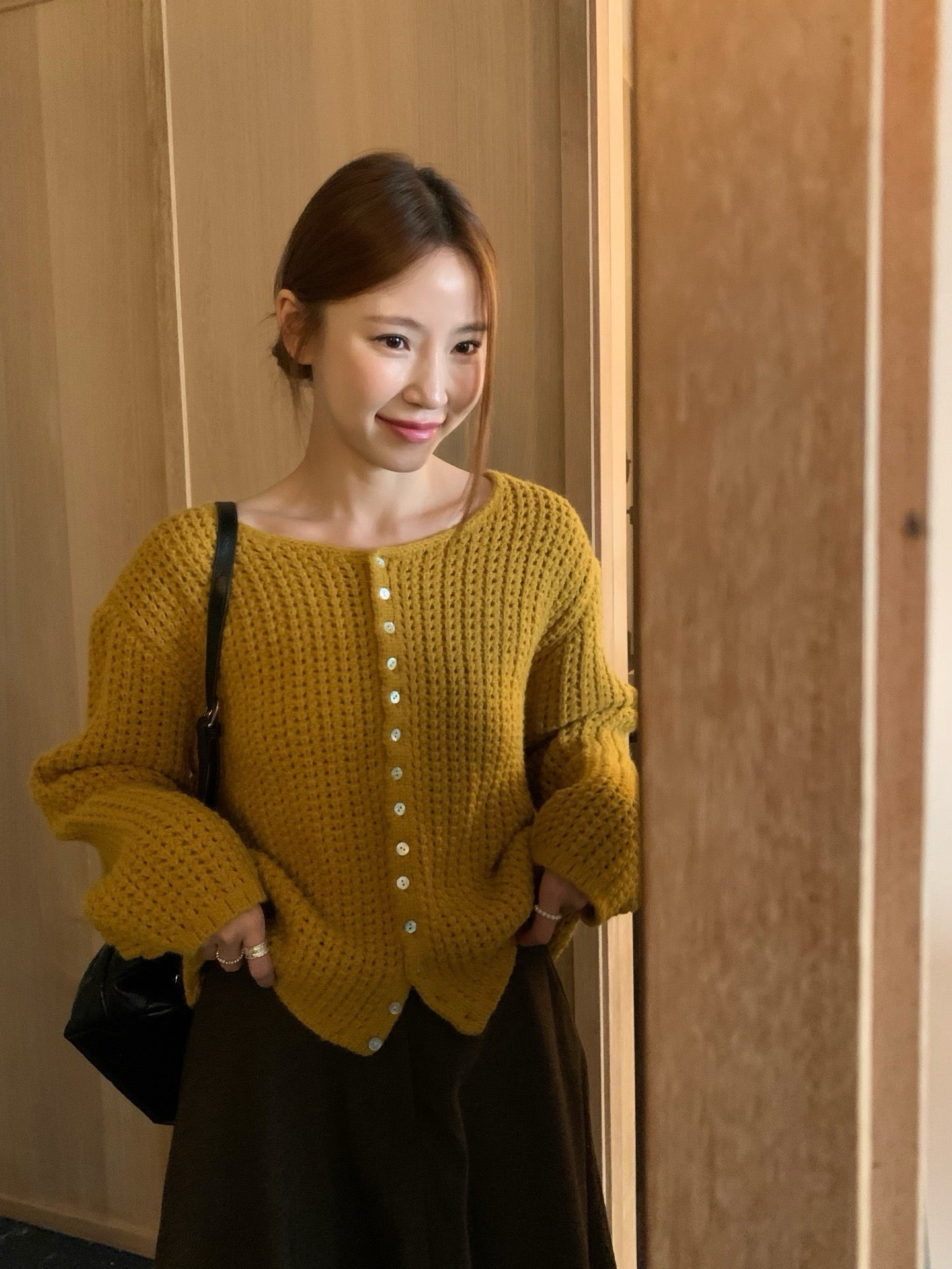 // 溫柔鏤空粗針織CD