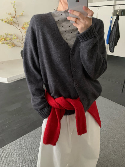 // 30%wool V領四色CD