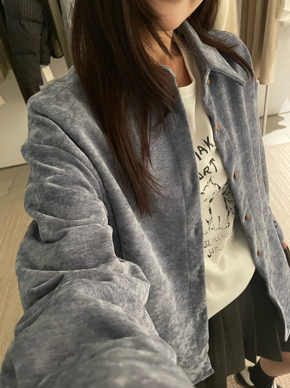 // 復古感雪尼爾絨超親膚SH