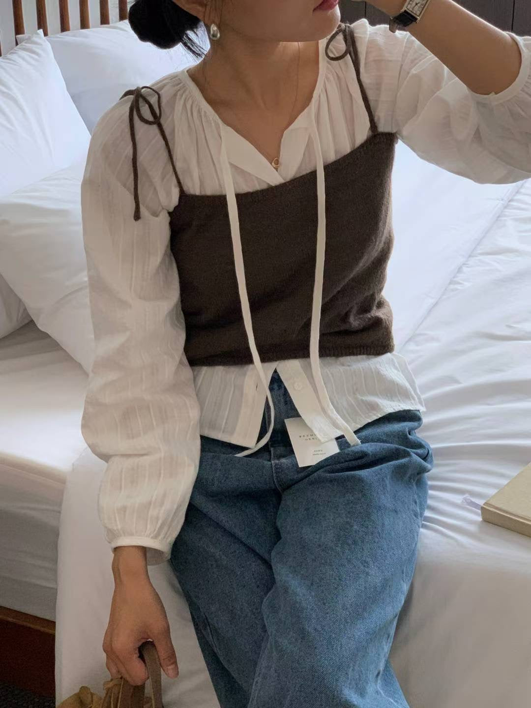 // 暗紋理可綁帶開鈕BL