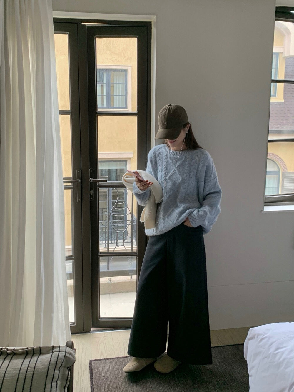 // 10%wool溫柔麻花套頭毛衣