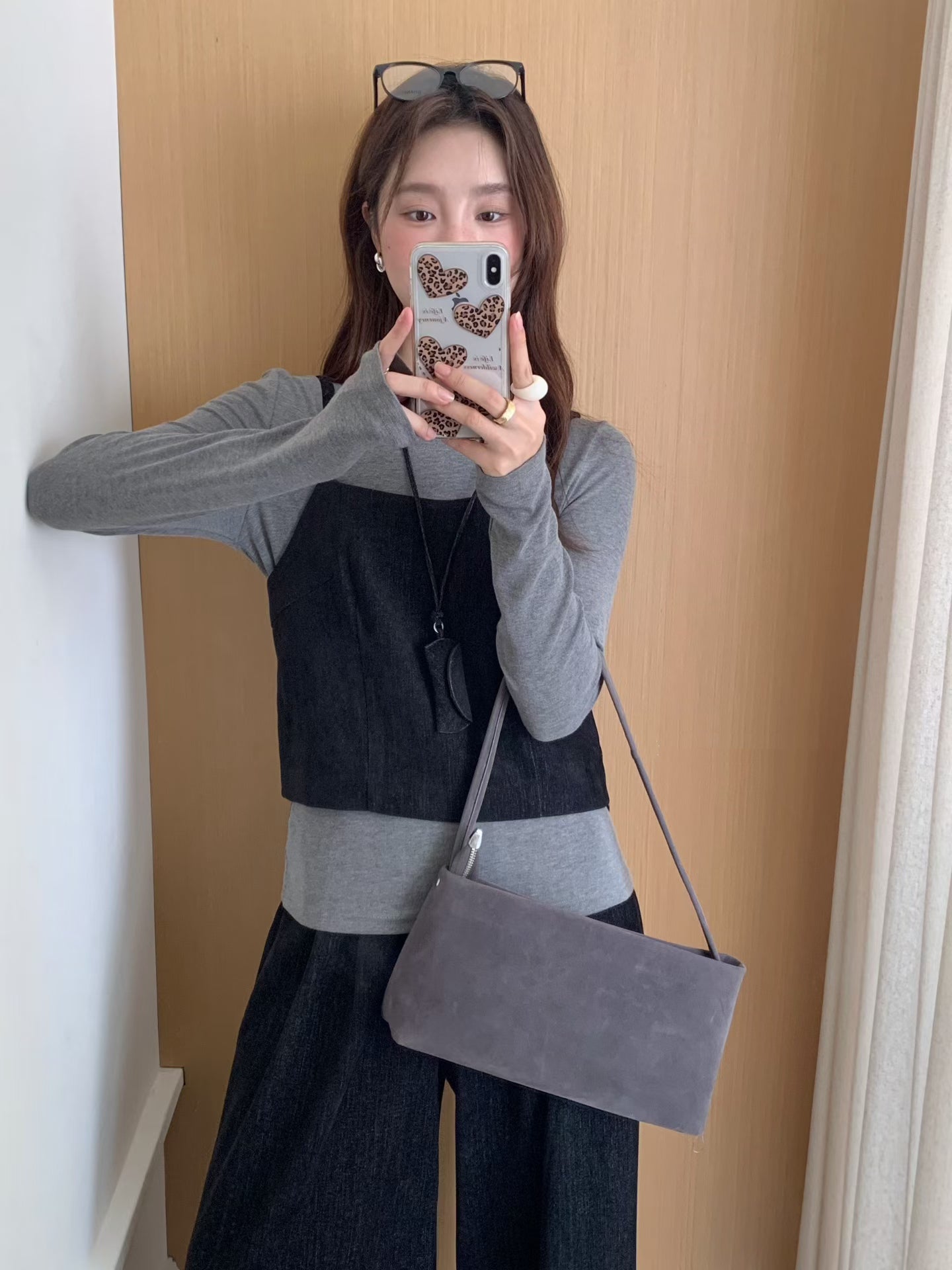 // 性價比極高吊帶+打底+全長褲三件套