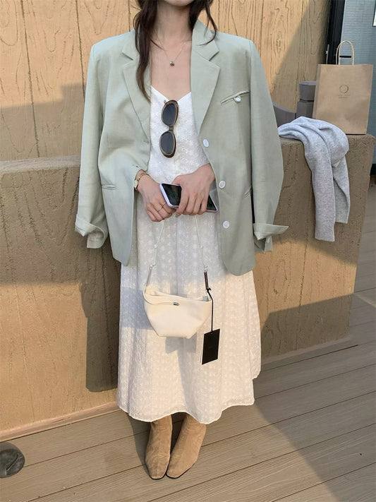 // 四色休閒感西裝外套